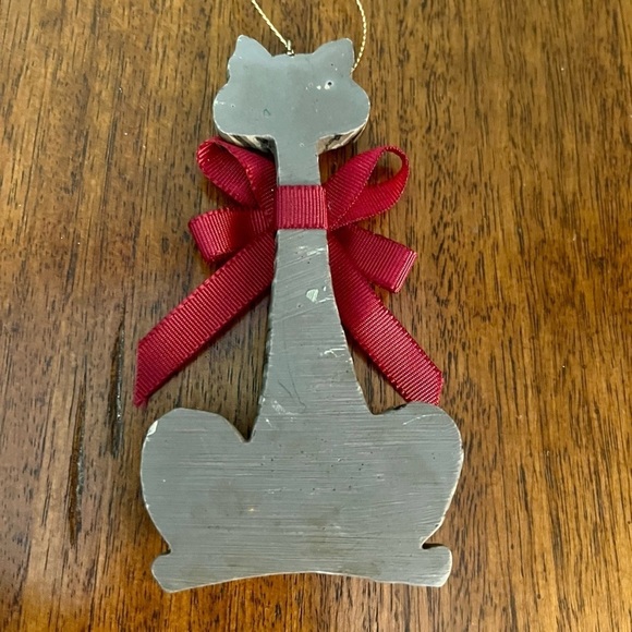 Kurt Adler Long Neck Cat with Burgundy Bow Resin Vintage Collectible - Picture 7 of 7